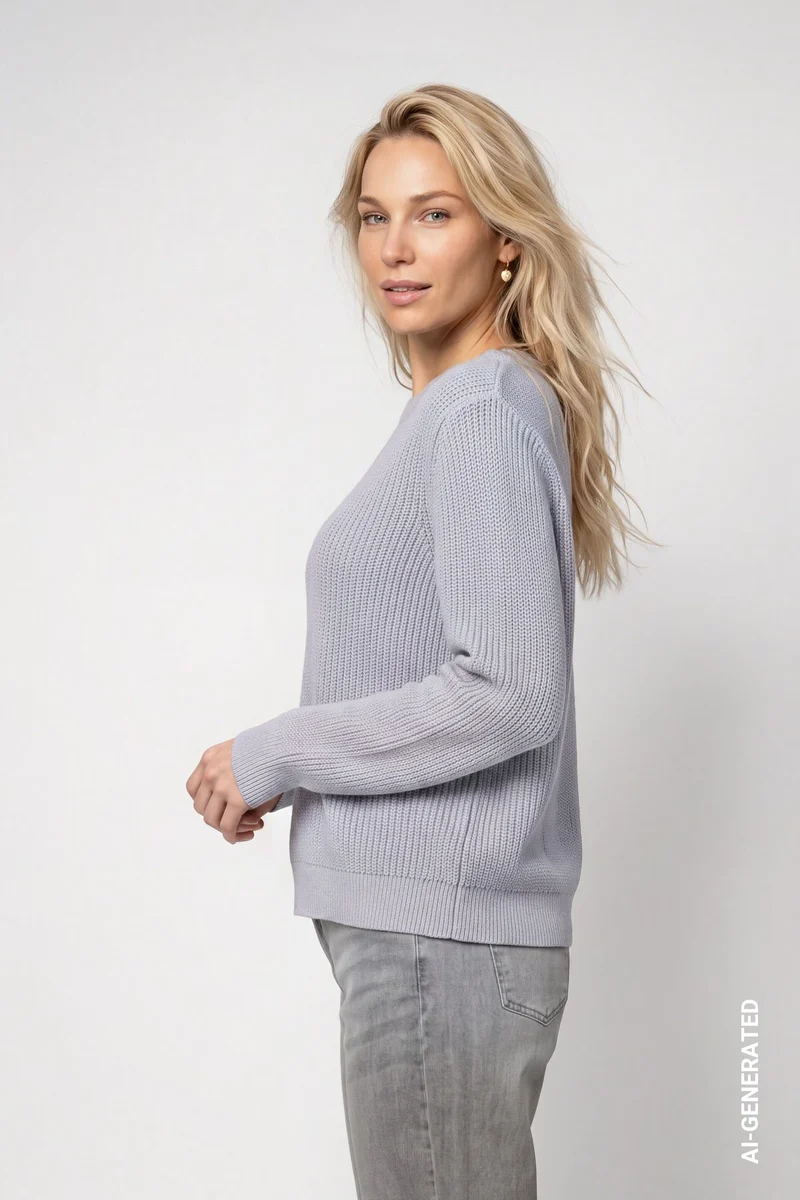 Basic-Strickpullover mit Lurex