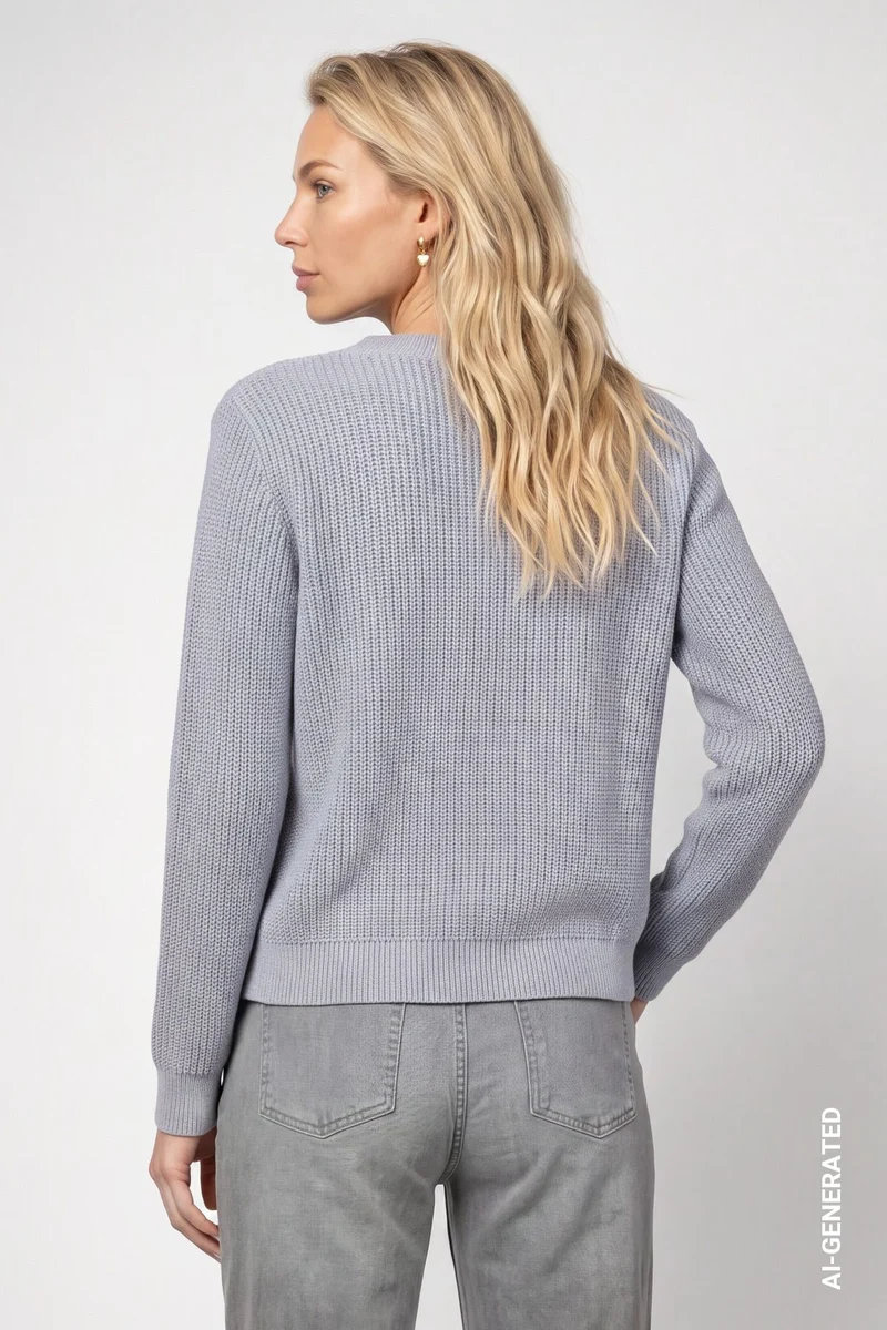 Basic-Strickpullover mit Lurex