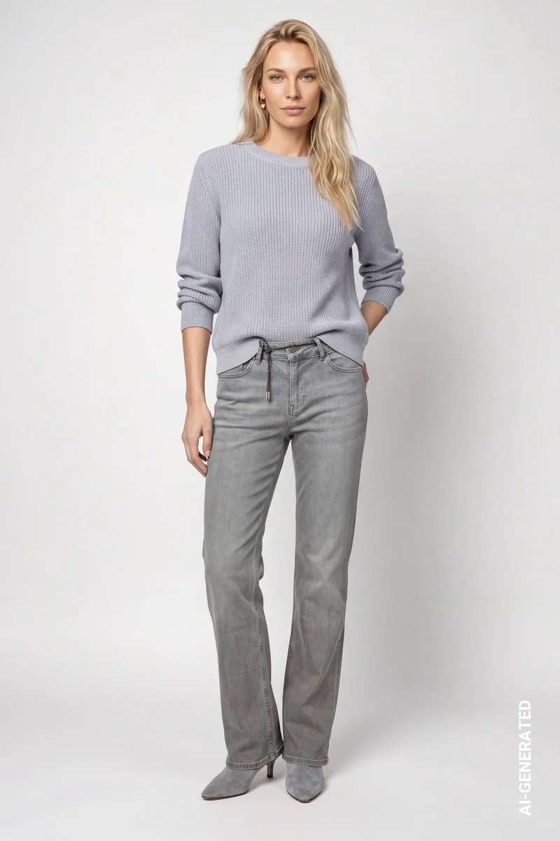 Basic-Strickpullover mit Lurex