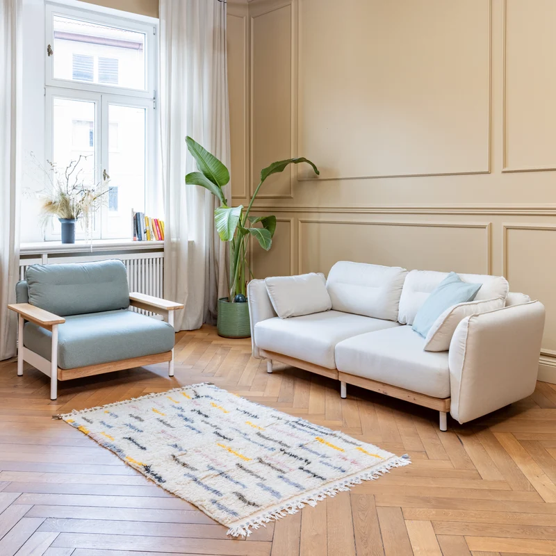Sofa Mio Soft 2-Sitzer Eiche