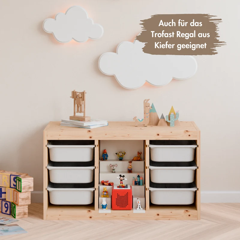 Tonie Regal für IKEA Trofast - Magnetische Treppe zur Aufbewahrung von Tonie Figuren