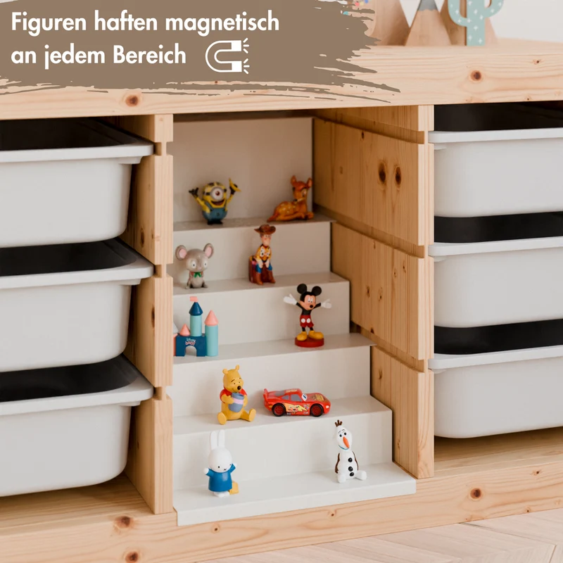 Tonie Regal für IKEA Trofast - Magnetische Treppe zur Aufbewahrung von Tonie Figuren