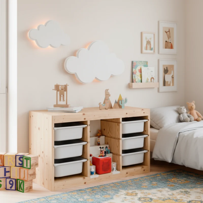 Tonie Regal für IKEA Trofast - Magnetische Treppe zur Aufbewahrung von Tonie Figuren