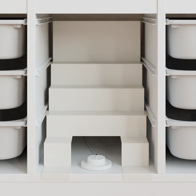 Tonie Regal für IKEA Trofast - Magnetische Treppe zur Aufbewahrung von Tonie Figuren