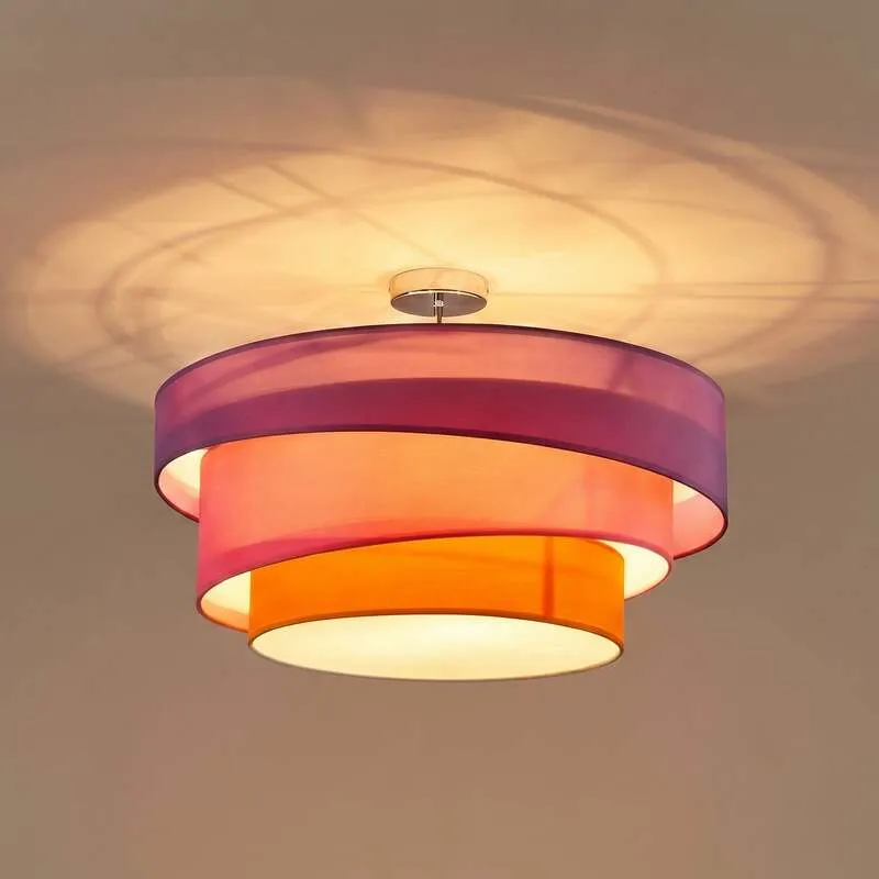 B-Ware Lindby Deckenlampe Melia LED Lampe Leuchte dimmbar bunt Ø56cm 3-flammig 36,8cm