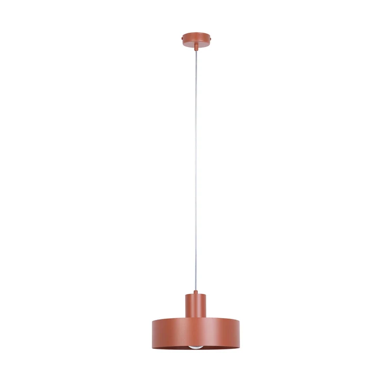 B-Ware Sigma Hängeleuchte Rif M LED Pendelleuchte dimmbar rot Stahl Ø25cm 1-flammig