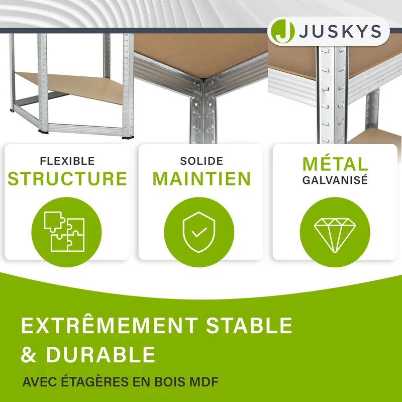 Eckregal Corner Easy 160 x 75 x 40-75 cm