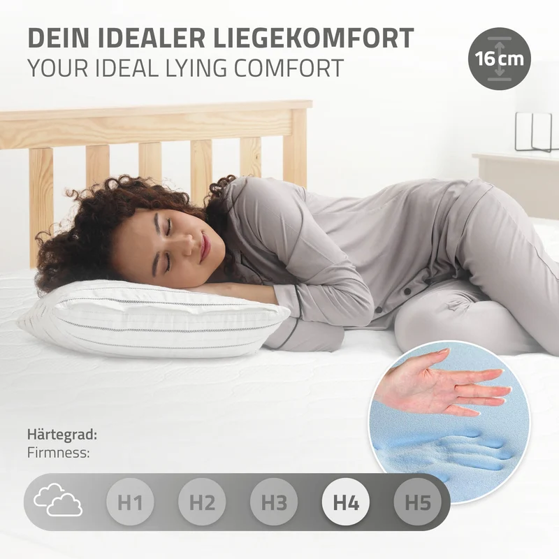 Matratze 90x200x16 cm aus Kaltschaum ML-Design