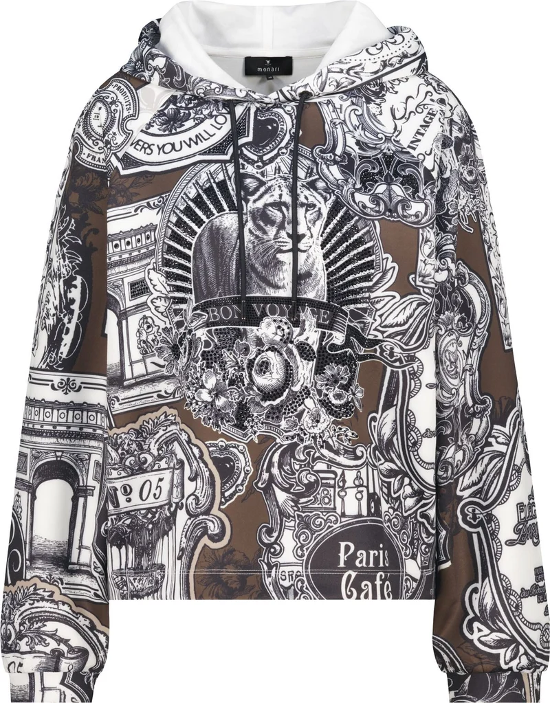 Sweatshirt mit Emblem-Muster