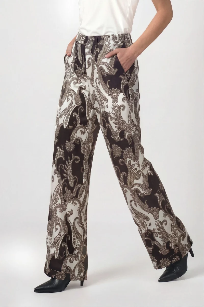 Palazzo Hose mit Paisley-Muster