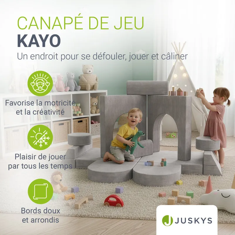 Kindersofa Kayo mit Cord Bezug & Kissen