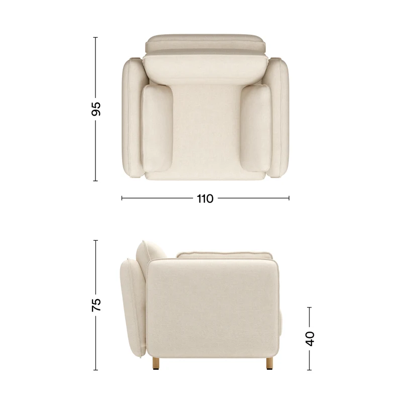 Sessel Mio Soft Weiß