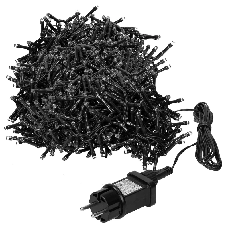 LED Cluster Lichterkette 39m, 3000 LEDs Warmweiß, mit Timer und 8 Leuchtmodi, IP44 Innen/Außen
