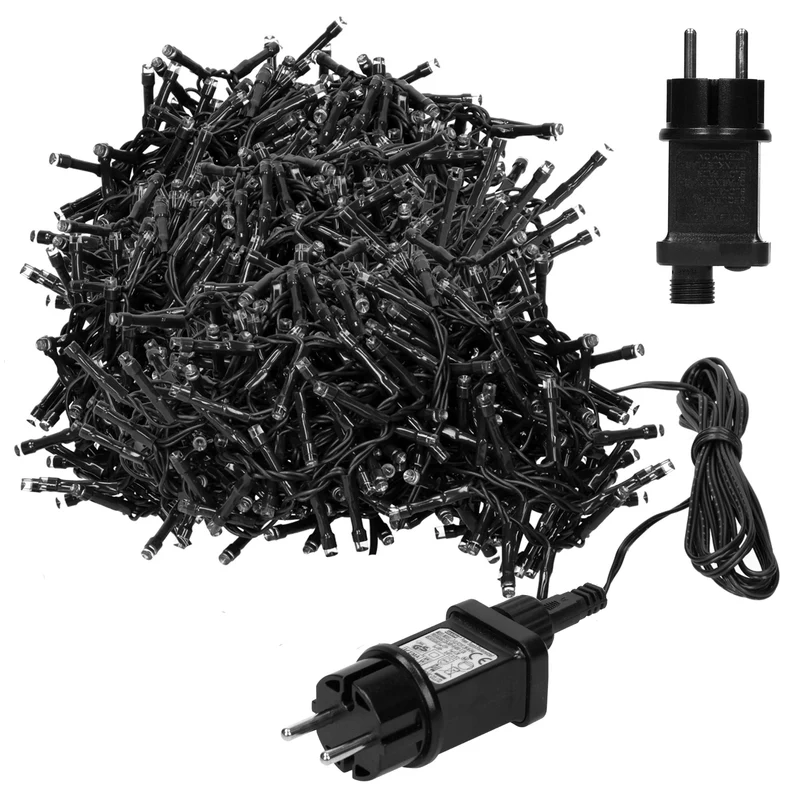 LED Cluster Lichterkette 39m, 3000 LEDs Warmweiß, mit Timer und 8 Leuchtmodi, IP44 Innen/Außen