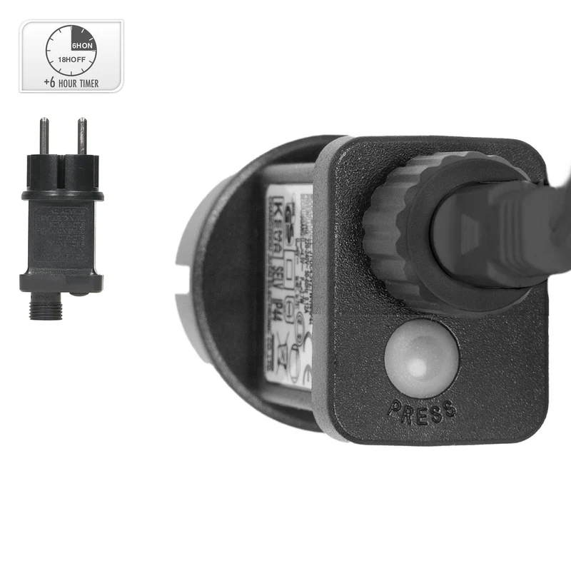 LED Cluster Lichterkette 39m, 3000 LEDs Warmweiß, mit Timer und 8 Leuchtmodi, IP44 Innen/Außen