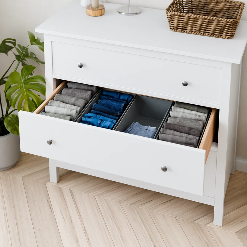 4er-Set Schubladen-Organizer für IKEA Hemnes Kommode, 42 x 20,5 x 13cm