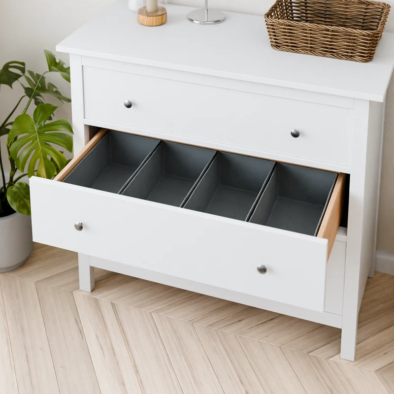 4er-Set Schubladen-Organizer für IKEA Hemnes Kommode, 42 x 20,5 x 13cm