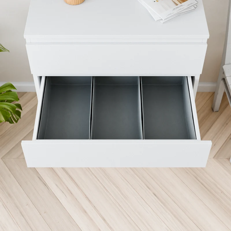3x Organizer für IKEA Malm Kommode, Boxen für Schubladen 42 x 23 x 13cm