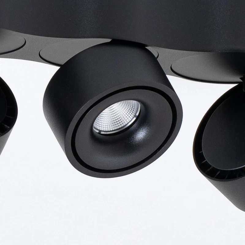 B-Ware Arcchio Deckenleuchte Rotari LED Lampe dimmbar 3-flammig schwarz 32,4x10cm