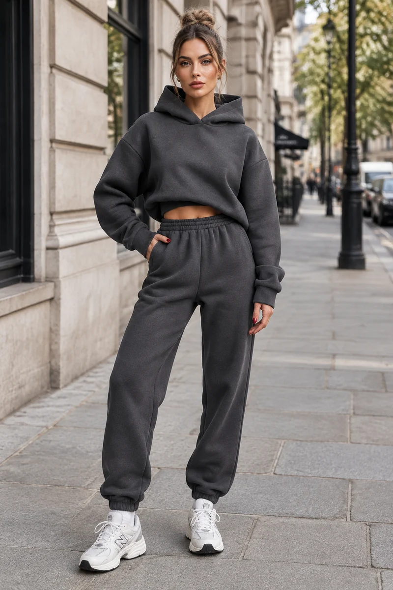 Relaxed Two-Piece Hoodie Set for Everyday Comfort