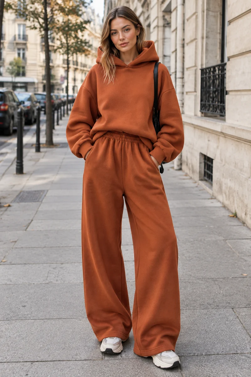 Relaxed Two-Piece Hoodie Set for Everyday Comfort