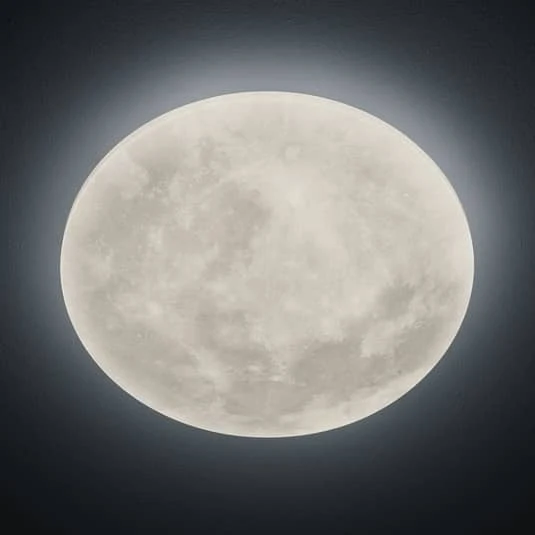 B-Ware Trio Lighting Deckenleuchte Zimmerlampe Led Fernbedienung Lunar Mond Design 40cm