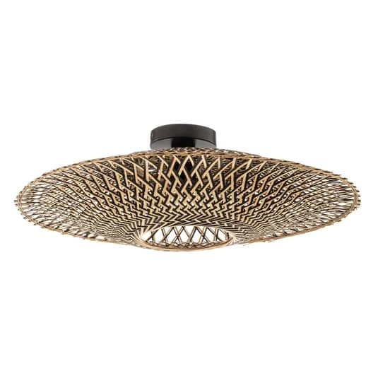 B-Ware Good&Mojo Bali Deckenlampe Deckenlampe E27 Bambus Eisen ø 60 Cm Lampe Leuchte