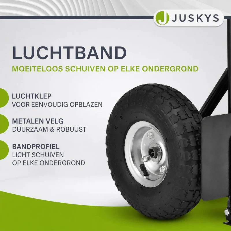 Sackkarre Basic in schwarz mit roten Griffen klappbar