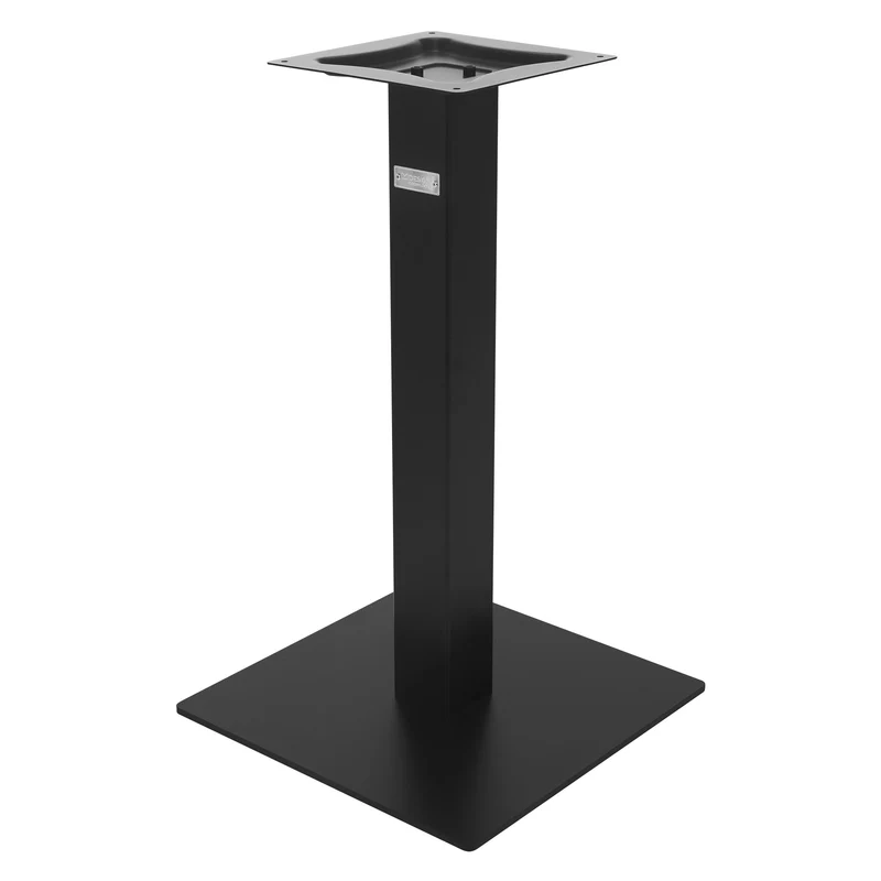 ML-Design | Tischgestell Schwarz Höhe 72cm Stahl pulverbeschichtet Bodenplatte