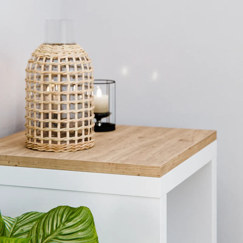 Holzplatte für 1er IKEA Kallax Regal, Eiche - Deckplatte, 41,3 x 39,2 x 1,9cm