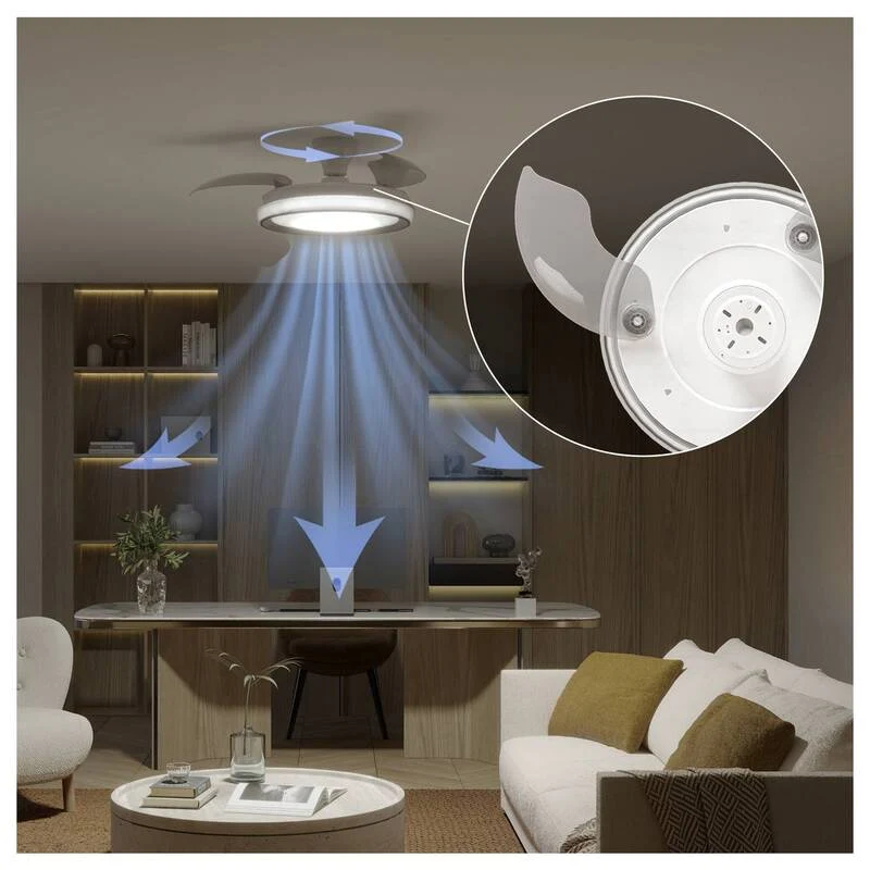 B-Ware Philips Deckenventilator Ventilator mit Fernbedienung Dimmbar 28W Glitzereffekt