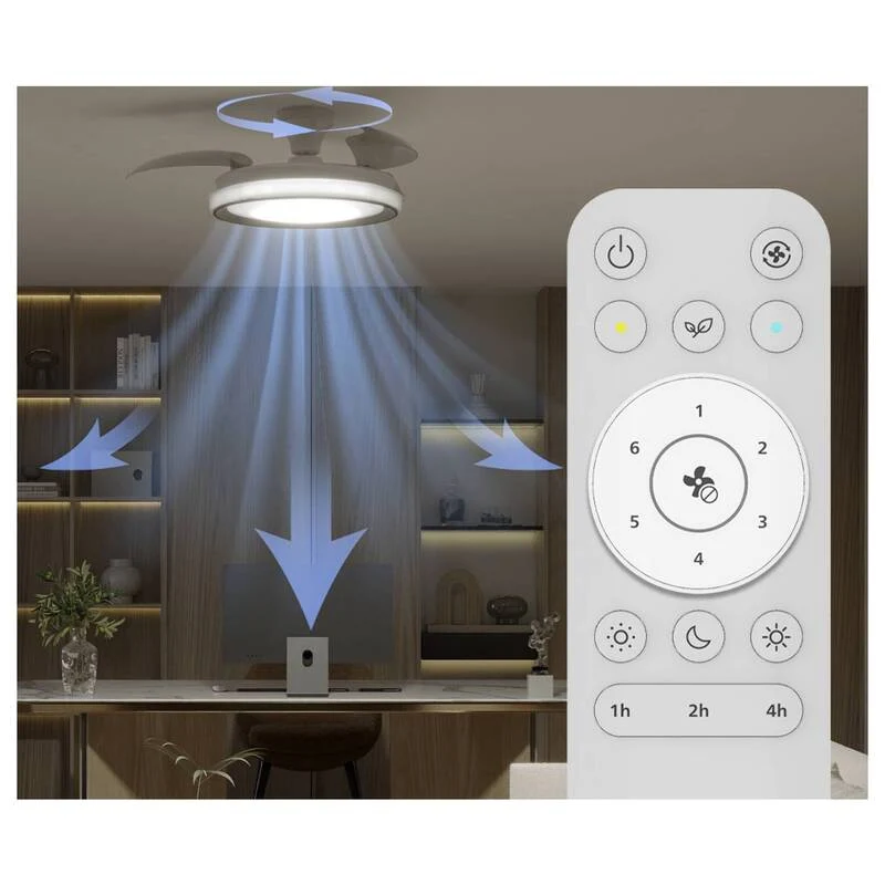 B-Ware Philips Deckenventilator Ventilator mit Fernbedienung Dimmbar 28W Glitzereffekt