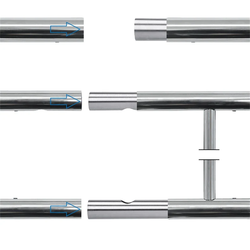 B-Ware Französischer Balkon glänzend 90x225 cm mit 16 Füllstäben aus Edelstahl