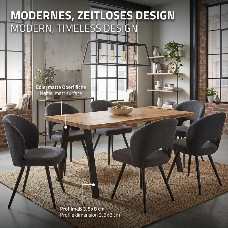 ML-DESIGN | Tischbeine 2er Set A-Form mit flaches Profil 60x72 cm aus Stahl Schwarz Tischgestell Tischfüße Tischkufen für Esstisch & Schreibtisch
