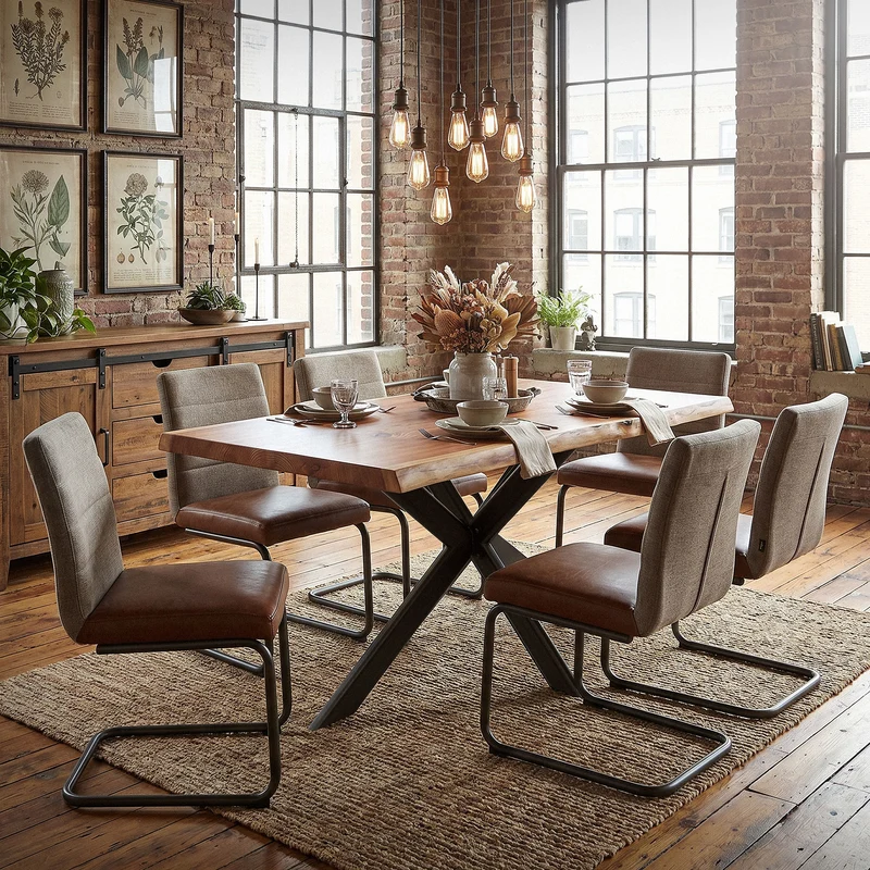 ML-DESIGN | Tischbeine Spider-Design mit flaches Profil 120x78x71,5 cm aus Stahl Schwarz Tischgestell Tischfüße Tischkufen für Esstisch
