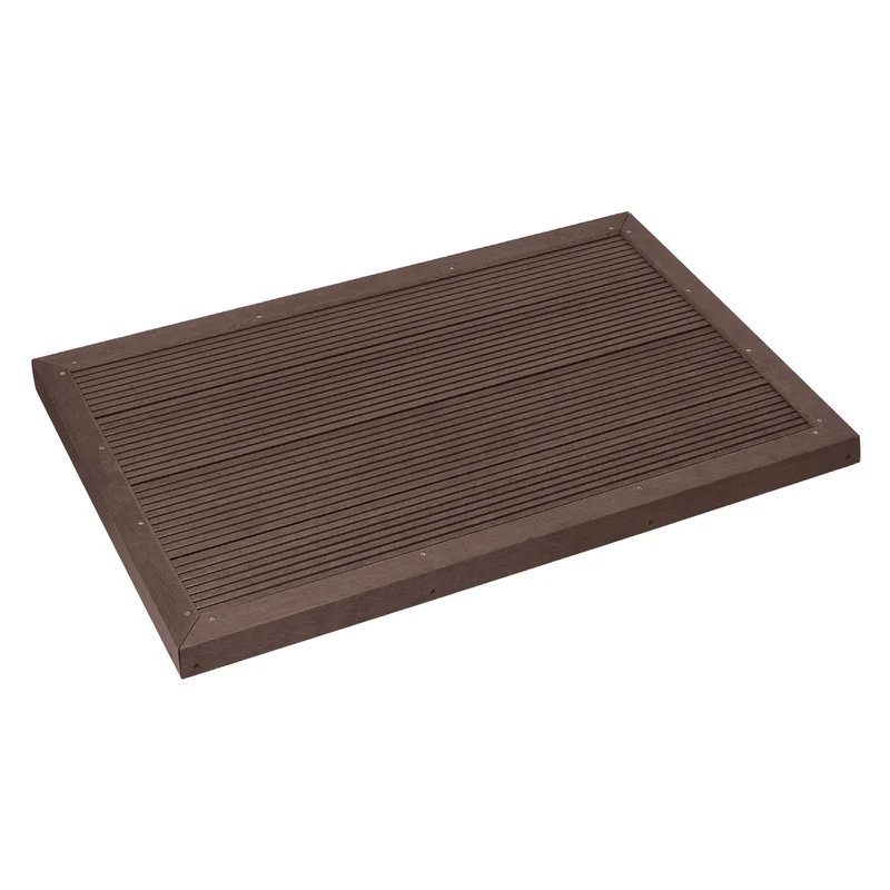 ML-DESIGN | WPC Bodenelement für Solardusche 101x63x5,5 cm
