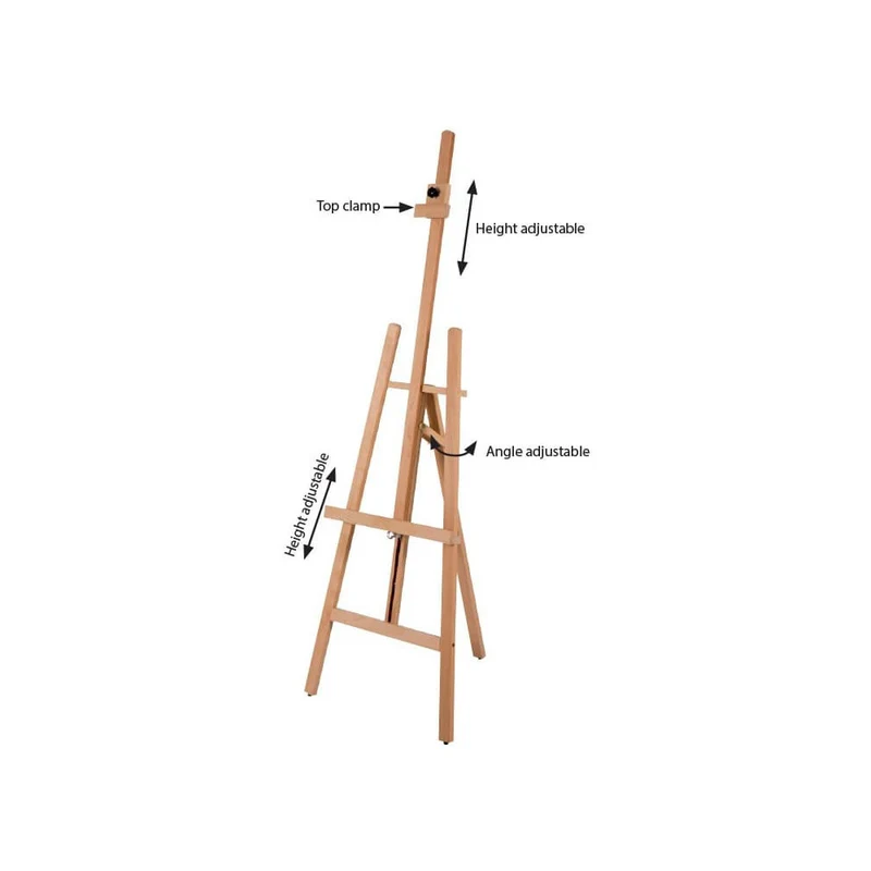Holz Staffelei-Set “Art Easel” mit magnetischer A1 Kreidetafel, Buche