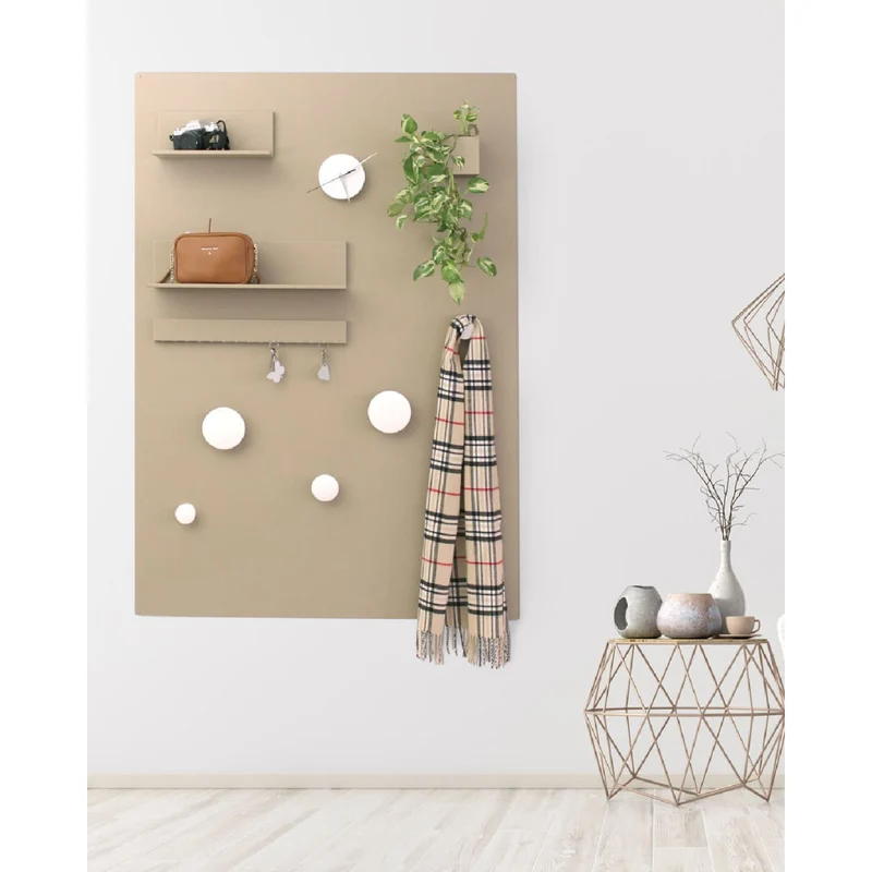 KalaMitica® Kreidetafel Magnetisch, Ohne Rahmen, 100x145cm, Beige