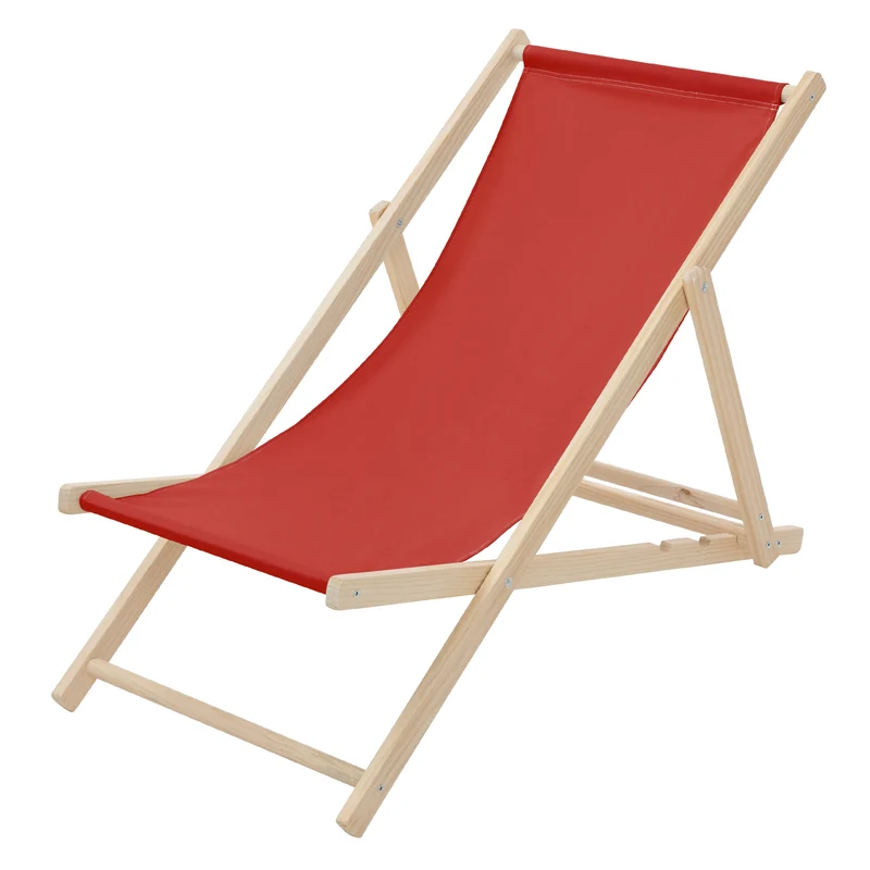 ECD Germany | Gartenliege klappbar aus Holz Strandliege Strandstuhl Sonnenliege