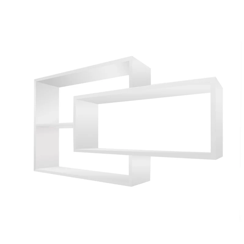 1B Wandregal Karo Schweberegal aus Holz