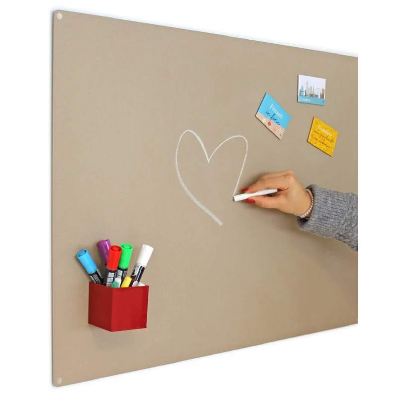 KalaMitica® Kreidetafel Magnetisch, Ohne Rahmen, 57x74cm, Beige