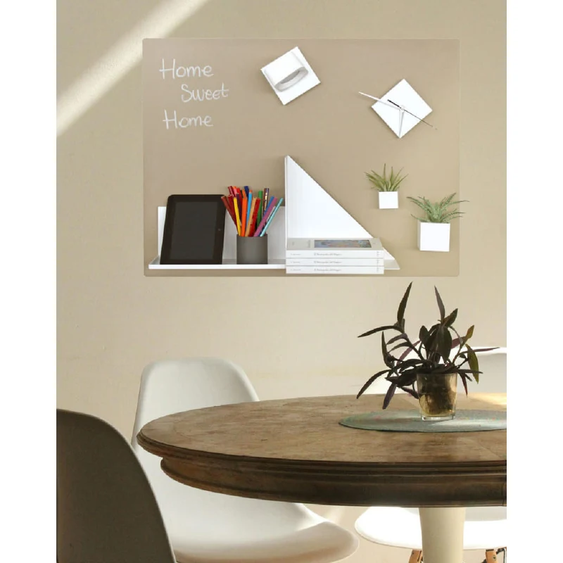 KalaMitica® Kreidetafel Magnetisch, Ohne Rahmen, 57x74cm, Beige