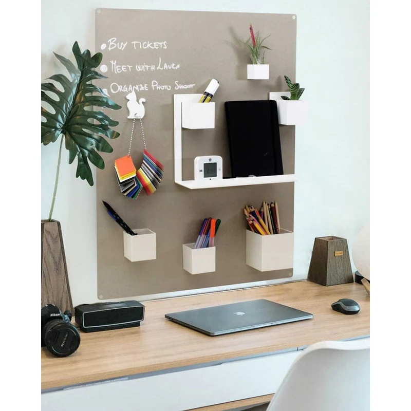 KalaMitica® Kreidetafel Magnetisch, Ohne Rahmen, 57x74cm, Beige