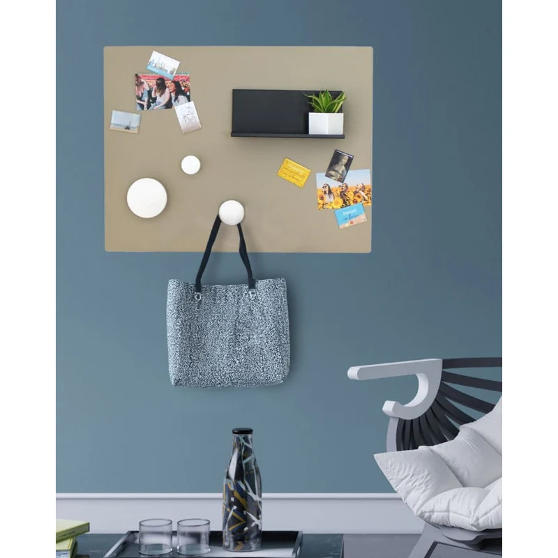 KalaMitica® Kreidetafel Magnetisch, Ohne Rahmen, 57x74cm, Beige