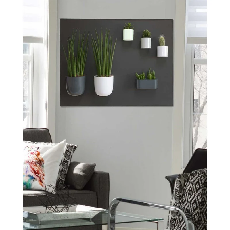 KalaMitica® Kreidetafel Magnetisch, Ohne Rahmen, 57x74cm, Schwarz/Anthrazit