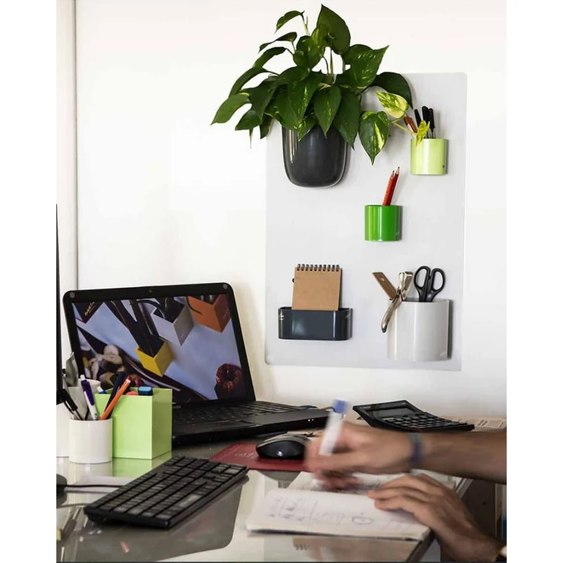 KalaMitica® Kreidetafel Magnetisch, Ohne Rahmen, 38x56cm, Silber