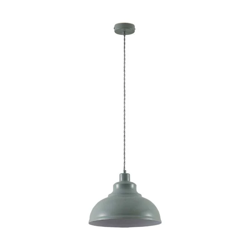 B-Ware Lindby Pendelleuchte Hängeleuchte Albertine LED Lampe dimmbar hellblau Ø29cm