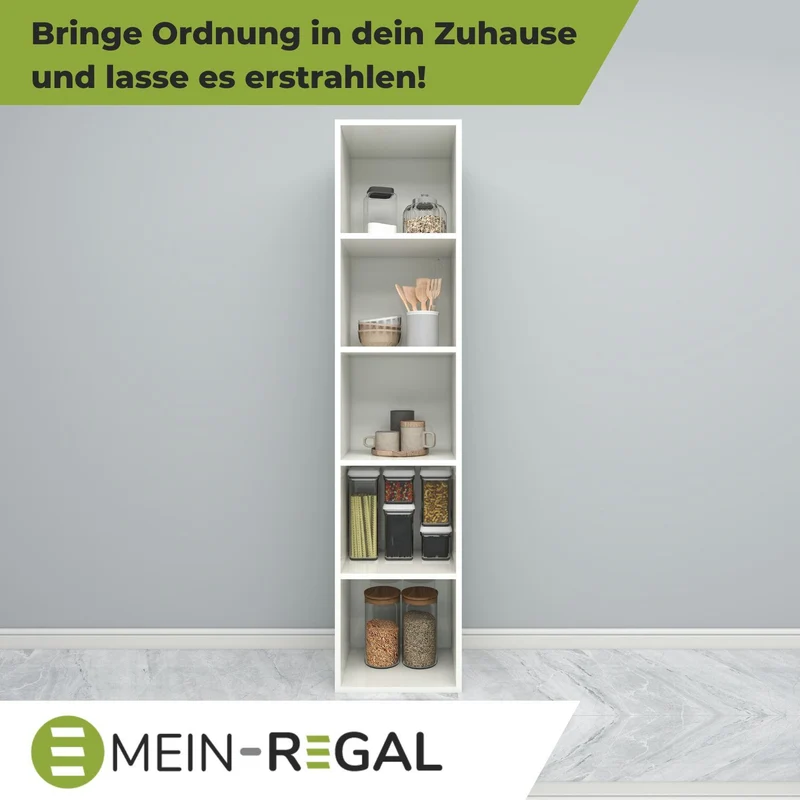 Coemo Standregal Alpha 185 Bücherregal 5 Etagen