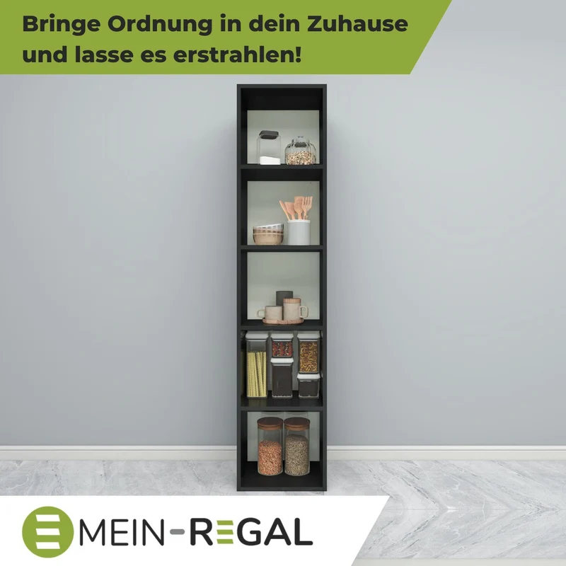 Coemo Standregal Alpha 185 Bücherregal 5 Etagen
