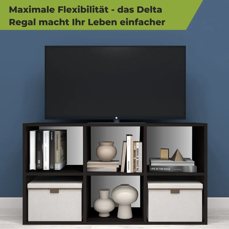 Coemo Aktenregal Delta-6 MDF Standregal 6 Fächer